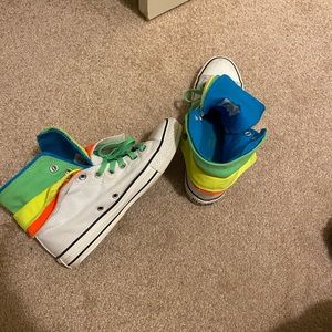 Converse Multicolored High Tops